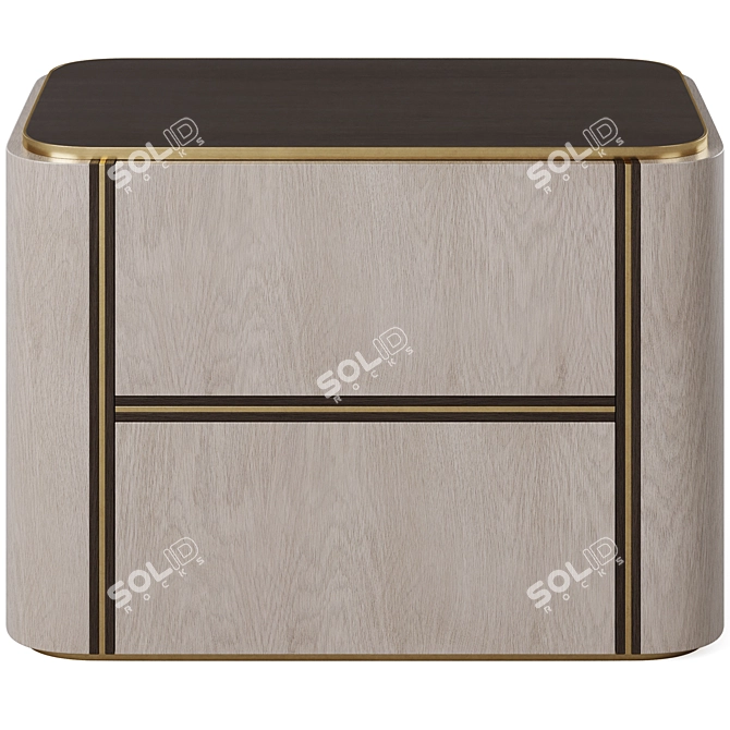 Elegant Frato Kent Bedside Table 3D model image 2