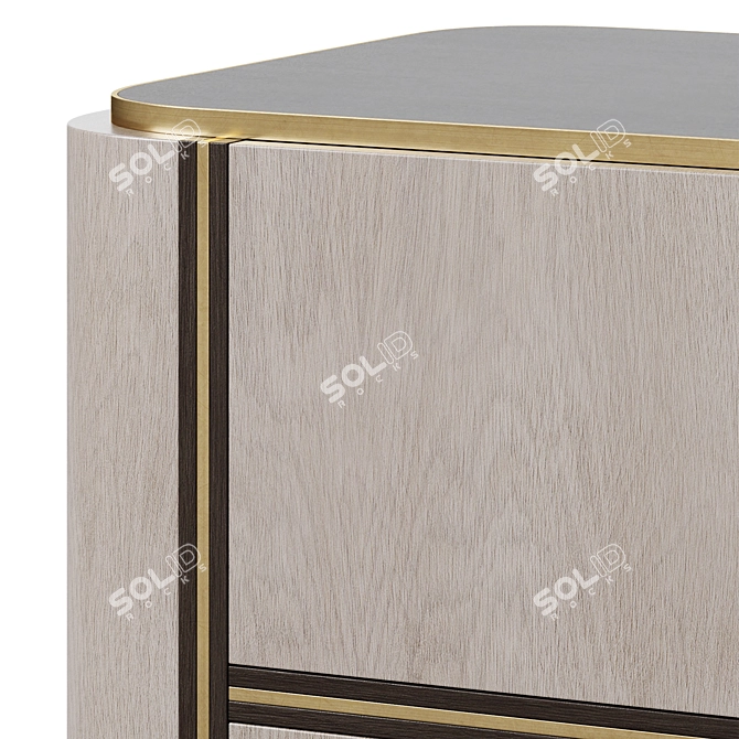 Elegant Frato Kent Bedside Table 3D model image 3