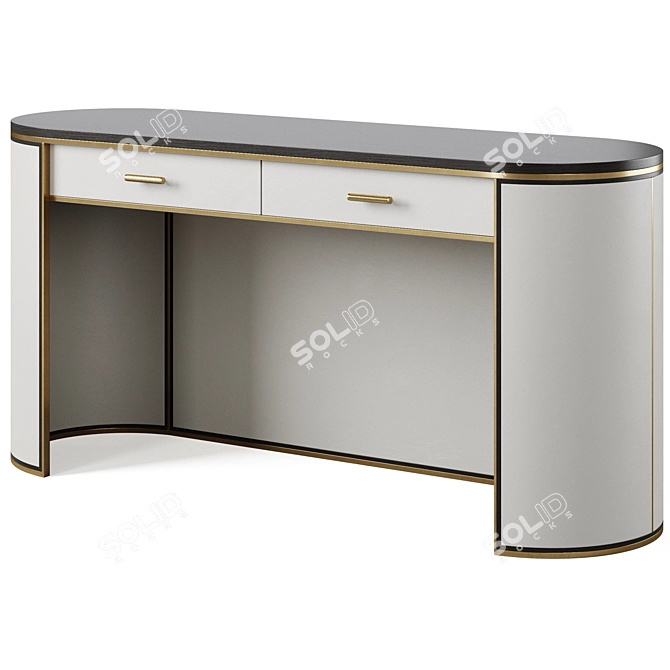 Elegant Frato Desk Kent 3D model image 1