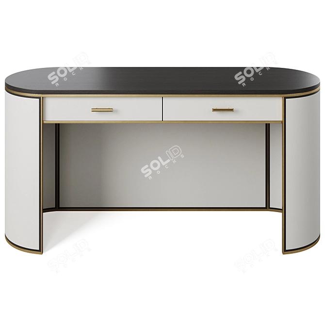 Elegant Frato Desk Kent 3D model image 3