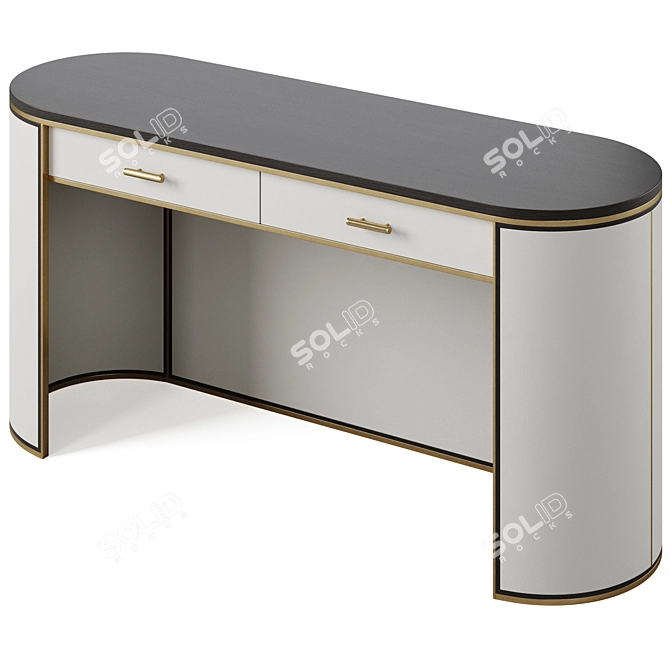 Elegant Frato Desk Kent 3D model image 4