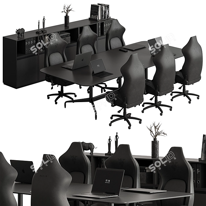 Modern Conference Table - Office 432 3D model image 1