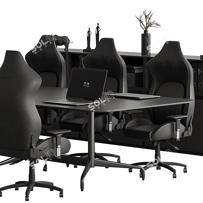 Modern Conference Table - Office 432 3D model image 4