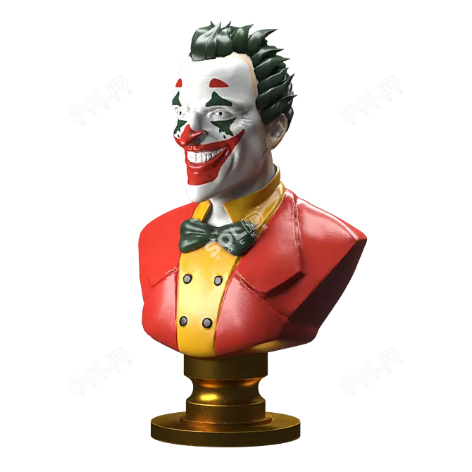 Lifelike Joker Statue 3D model image 2