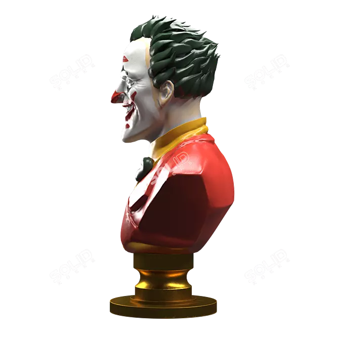 Lifelike Joker Statue 3D model image 3