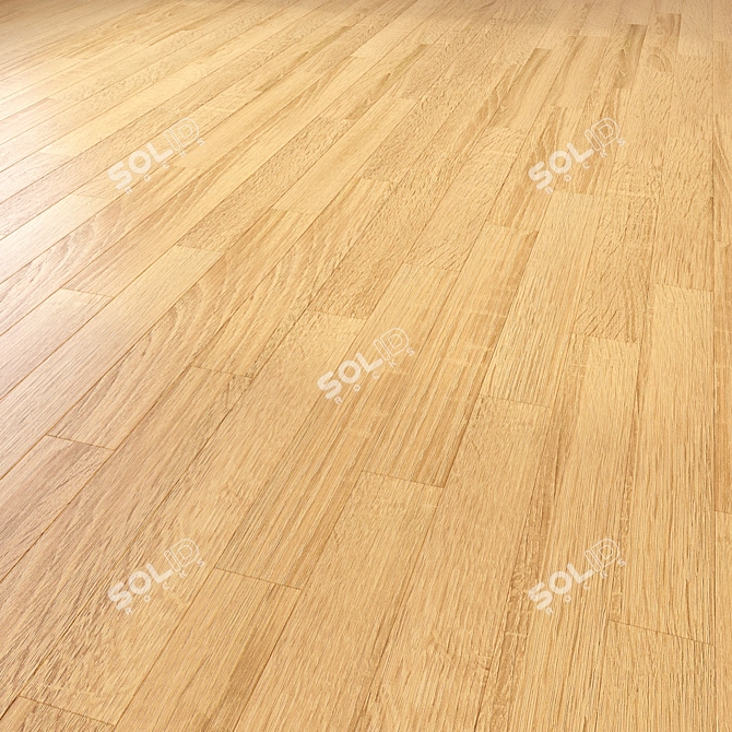 Wooden Floor 3D Model Kit 3D model image 4