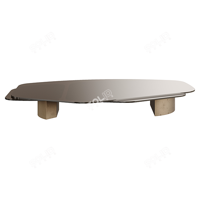 VINCENZO DE COTIIS Glass Table 3D model image 4