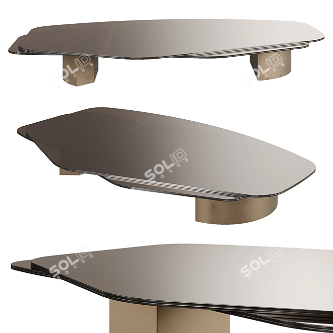 VINCENZO DE COTIIS Glass Table 3D model image 7