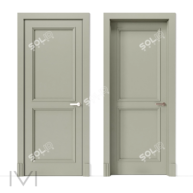 Berlin Series Interior Doors 3D model image 1