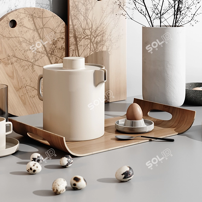 Kitchen Decor Set 3D model image 2