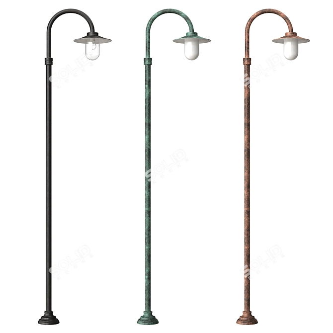 Classical Outdoor Lamp Elba 3D model image 1