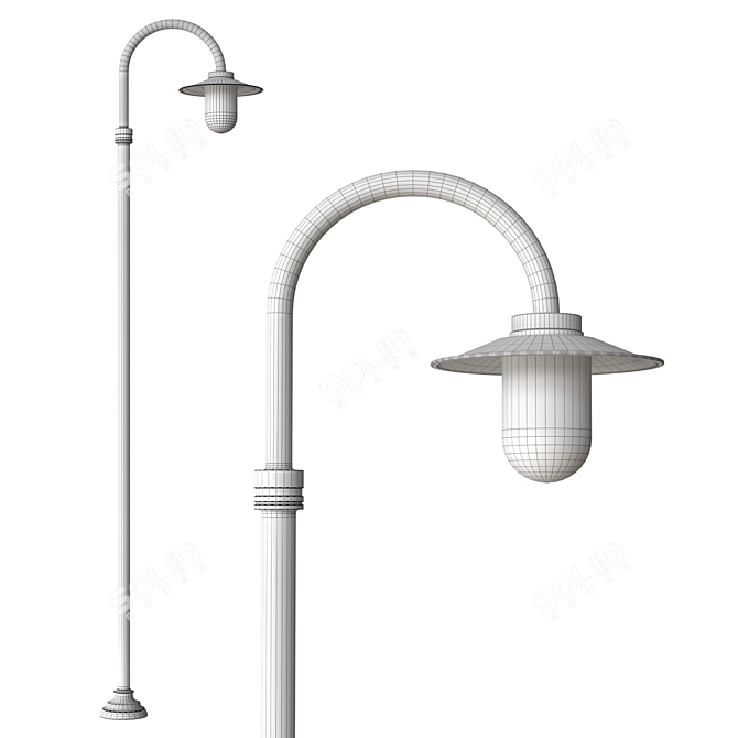 Classical Outdoor Lamp Elba 3D model image 5