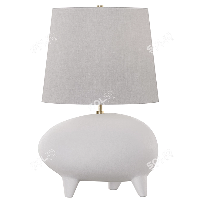 Modern Tiptoe Table Lamp Duo 3D model image 2