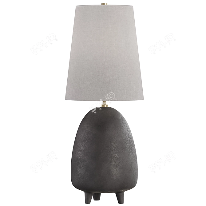 Modern Tiptoe Table Lamp Duo 3D model image 3