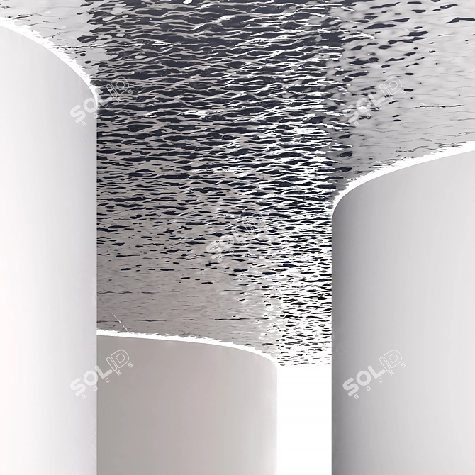 Stainless Steel Water Rippled Sheets 3D model image 1