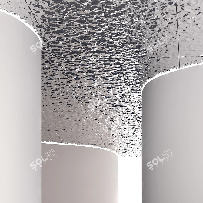 Stainless Steel Water Rippled Sheets 3D model image 3