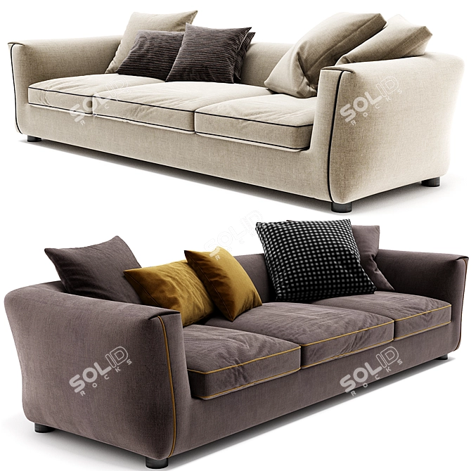 Contemporary Cassina Sofa V.2017 3D model image 2