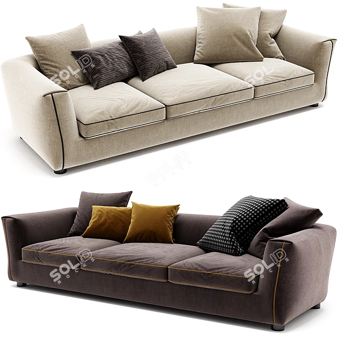 Contemporary Cassina Sofa V.2017 3D model image 3