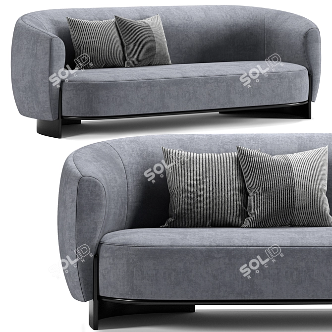 Modern HUG Sofa 3D Model 3D model image 1