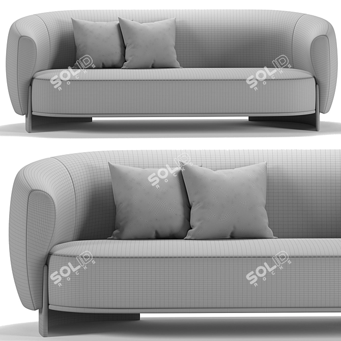 Modern HUG Sofa 3D Model 3D model image 3