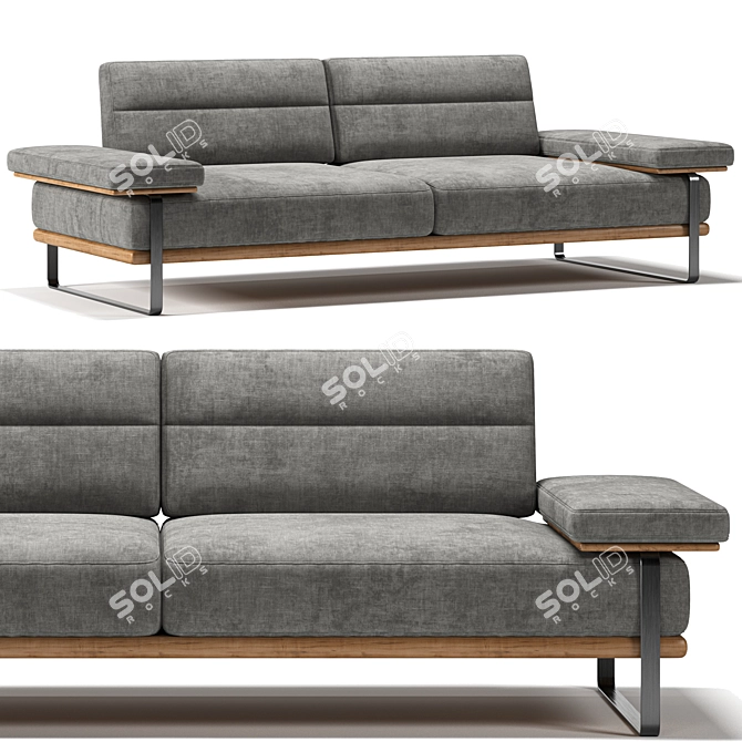 Modern HUG Sofa 3D Model 3D model image 4