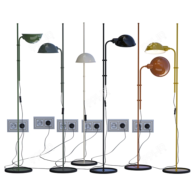 Adjustable Funiculí Lamp with CoronaLight 3D model image 1