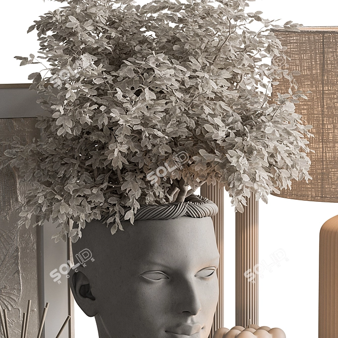  Botanical Charm Decor Set 3D model image 2