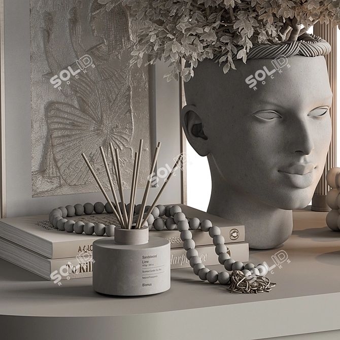  Botanical Charm Decor Set 3D model image 3