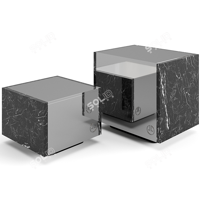 Luxence Skyline Coffee Tables Set 3D model image 2