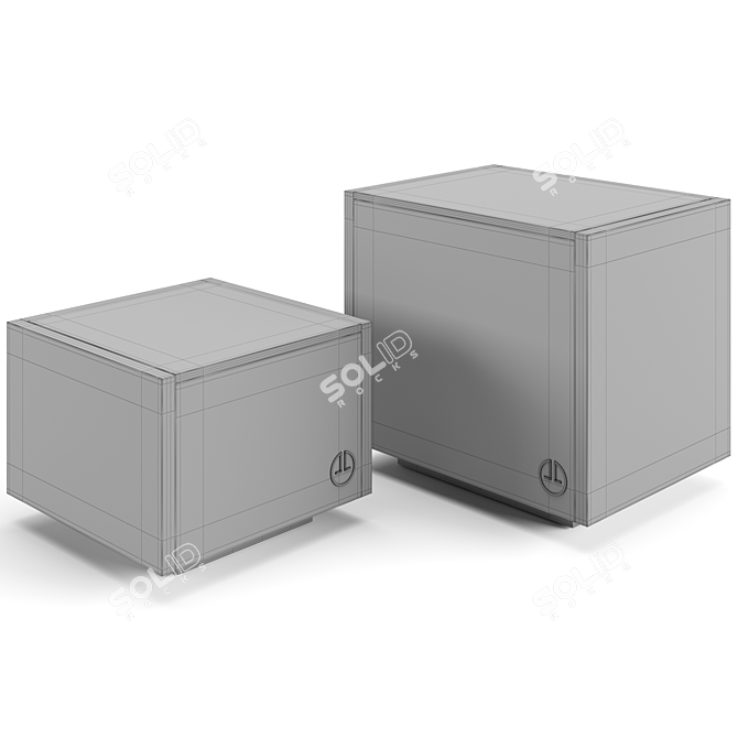 Luxence Skyline Coffee Tables Set 3D model image 4