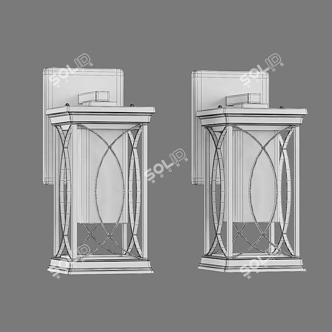 Elektrostandard Spica Wall Outdoor Light 3D model image 2