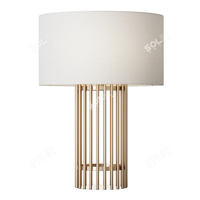 Sleek Minimalist Desk Lamp 3D model image 1