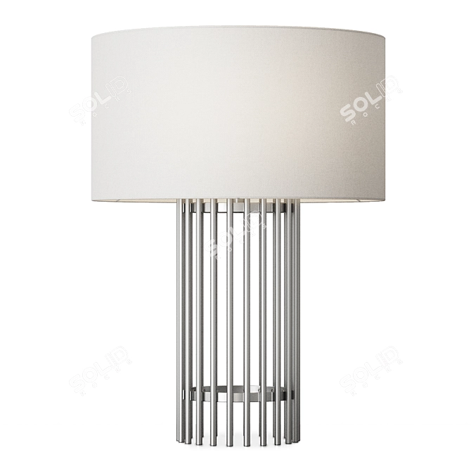 Sleek Minimalist Desk Lamp 3D model image 2