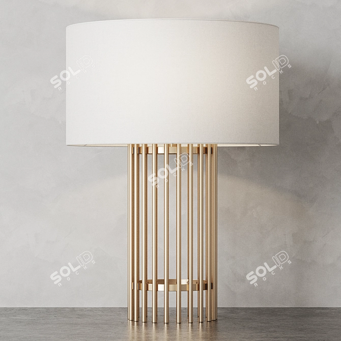 Sleek Minimalist Desk Lamp 3D model image 5