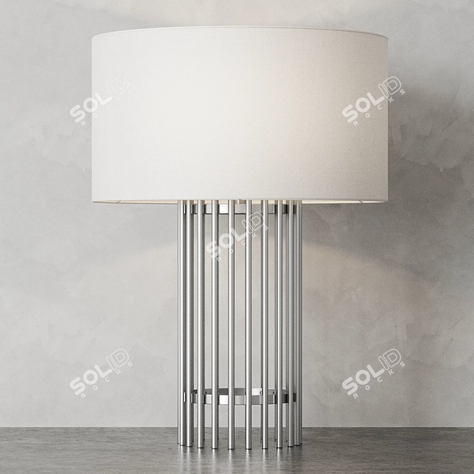 Sleek Minimalist Desk Lamp 3D model image 6