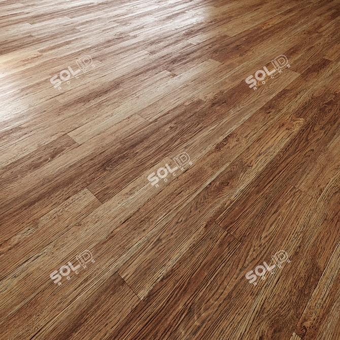 Oak Floor 020 Texture Pack 3D model image 4