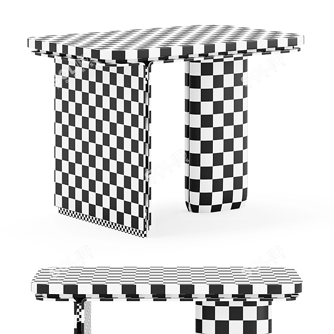 Designer Side Table by Desiron 3D model image 3