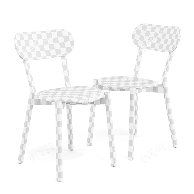 Karimoku Castor Plus Dining Chair 3D model image 3