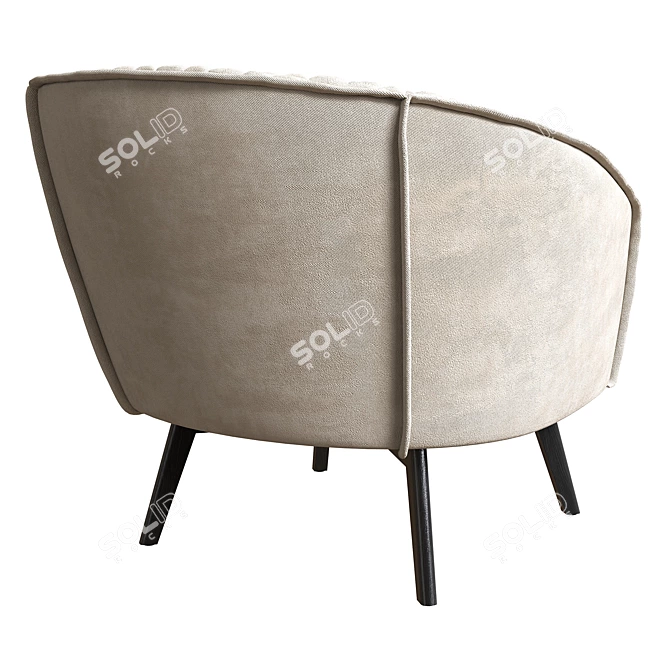 Modern Bruno Armchair for Stylish Living 3D model image 3