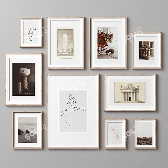 Multi-Frame Collection with Textures 3D model image 1