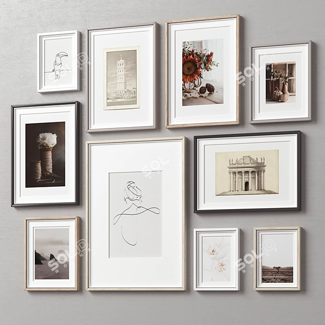 Multi-Frame Collection with Textures 3D model image 3