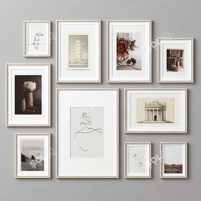 Multi-Frame Collection with Textures 3D model image 4