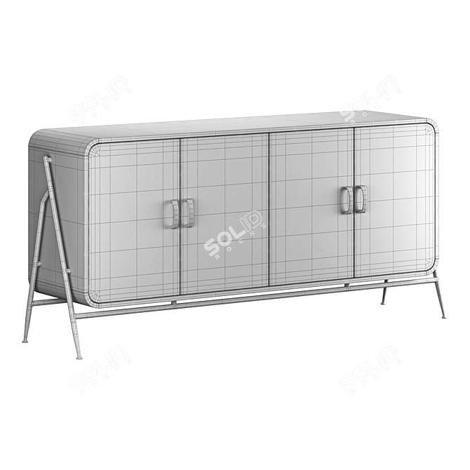 Mallund Cosmorelax Oak Sideboard 3D model image 5