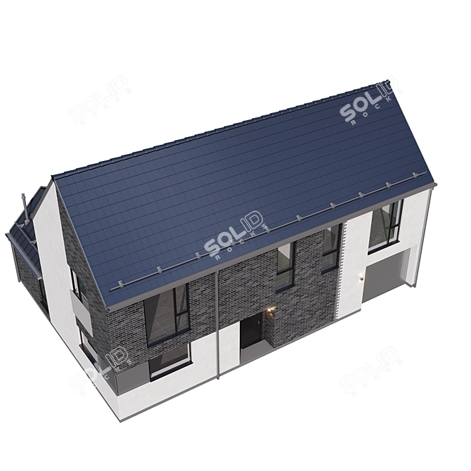 Modern Villa Model Kit 3D model image 5