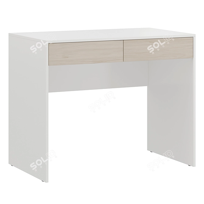 Modern Writing Desk Penney 1 3D model image 2