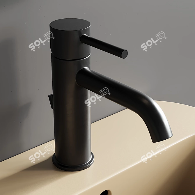 Stainless Steel Designer Vanity Set 3D model image 4