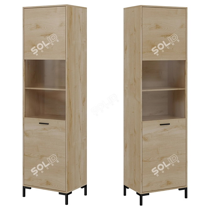 Cleveland Display Cabinet 3D model image 1