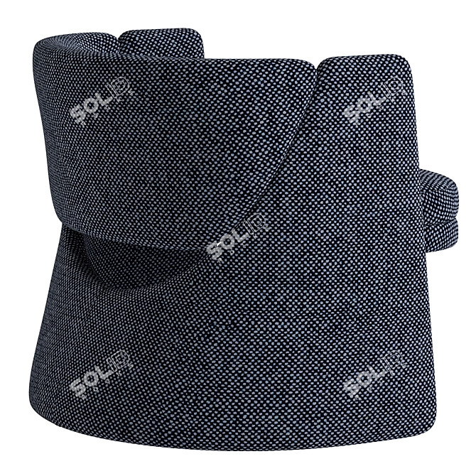 Modern Cursa Lounge Chair 3D model image 3