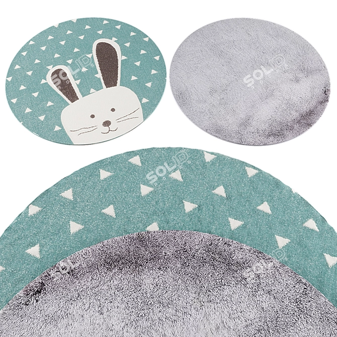 Kids Rug Collection 435 3D model image 1