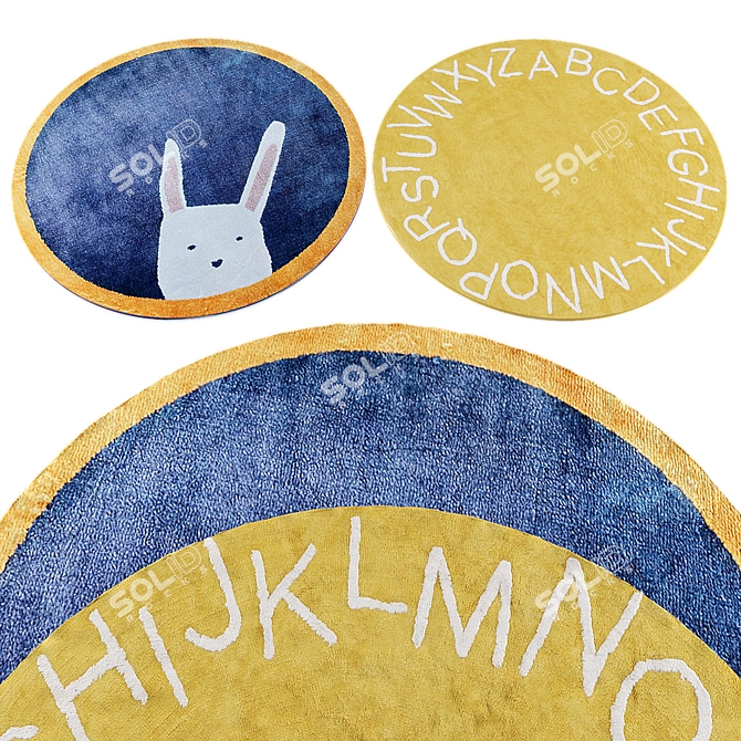 Kids Rug Collection 435 3D model image 3